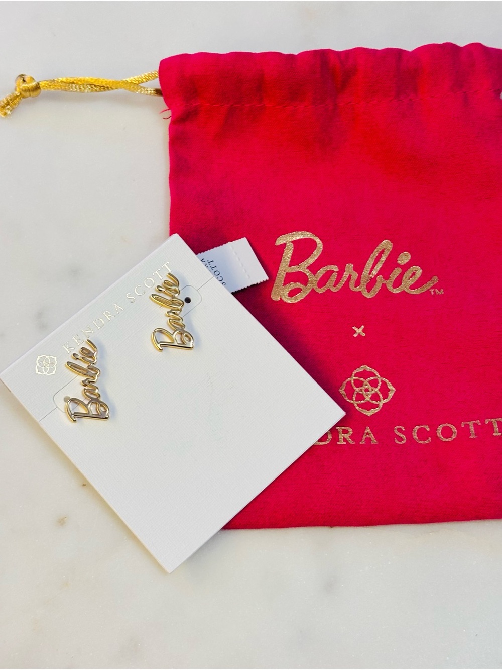 Barbie x Kendra Scott Ultra Rare Limited Edition Climber Earrings NWT & Dusty